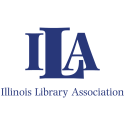 ILA - Illinois Library Association in royal blue