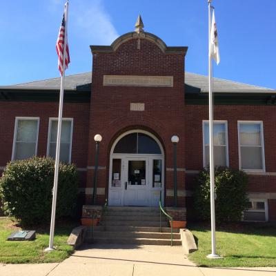 view of the front of the Village of Avon Public Library building