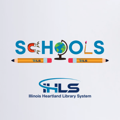 IHLS Schools (In the image, the word SCHOOLS is created from letters and images, where a c-shaped magnet stands in for the C, a globe is an O, and a ruler and a paintbrush form an L.)