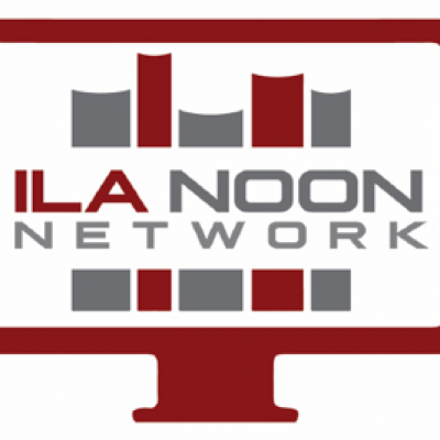ILA Noon Network Logo of red and grey computer screen